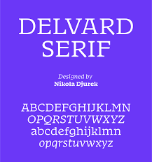 Шрифт Delvard Serif